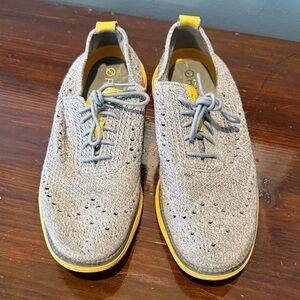Cole Haan Gray and Yellow Oxfords